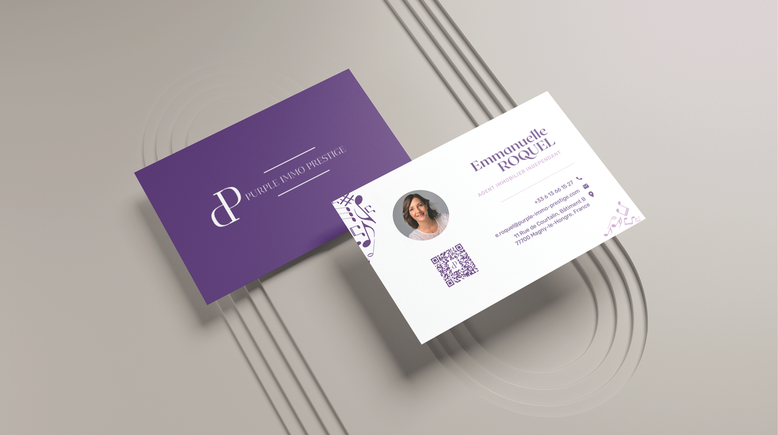 Carte de visite – Purple Immo Prestige
