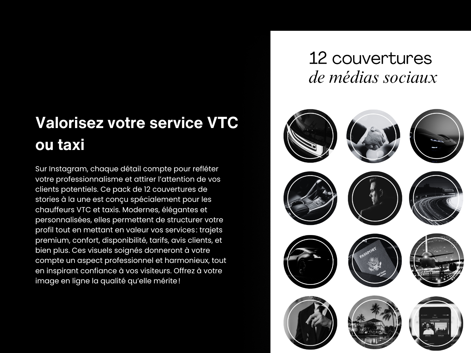 12 couvertures stories à la une instagram – VTC