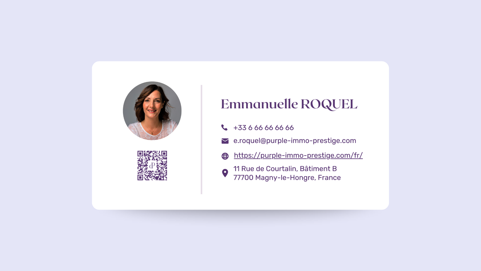 Signature d’e-mail – Purple Immo Prestige